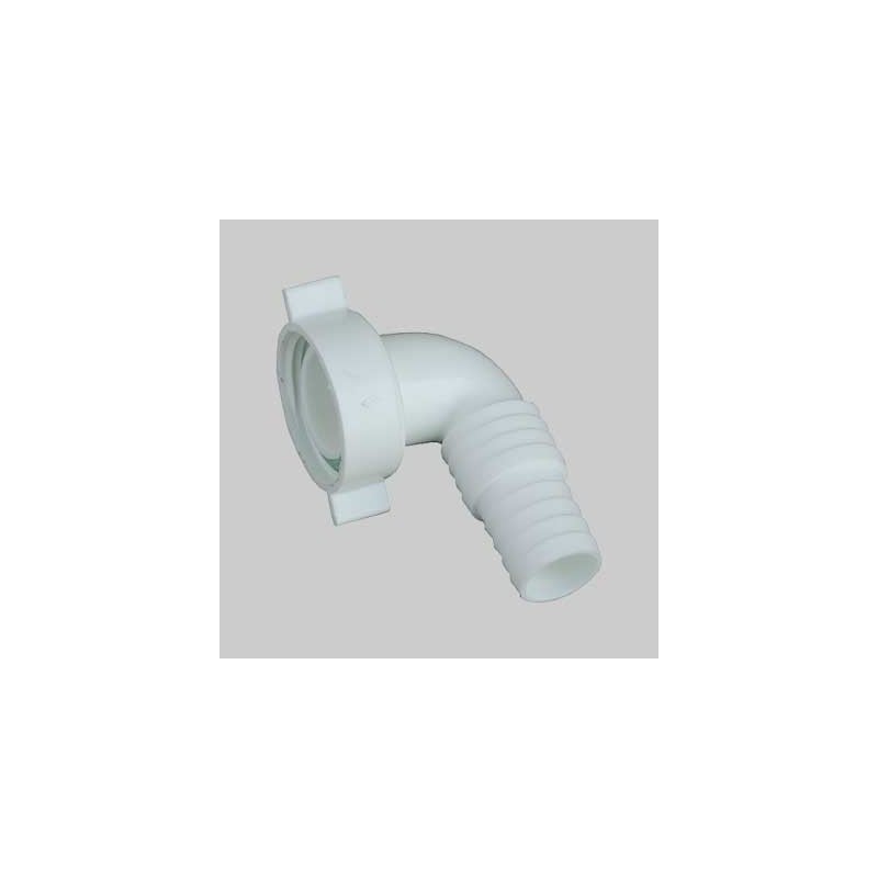 RACCORD DE TUYAU POUR LAVE-LINGE/LAVE-VAISSELLE 1" - Blanc