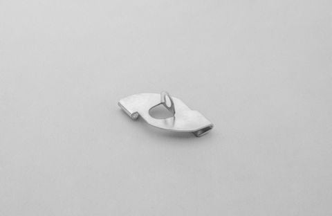 CLIP DE SUPPORT HORIZONTAL AVEC TROU DE SUSPENSION 24-26 mm - blanc
