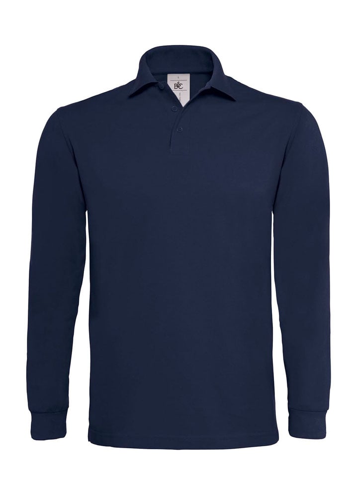 POLO MANCHES LONGUES BLEU Taille L (52-54)