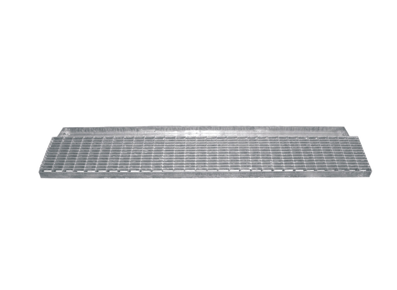 GRILLE AVEC CADRE ANTI-TALONS 100x15 cm