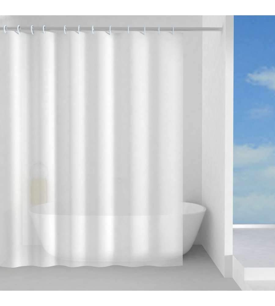 TENDA DOCCIA IN POLIESTERE 'PARFUME' 180x200 cm - Bianco/Nero