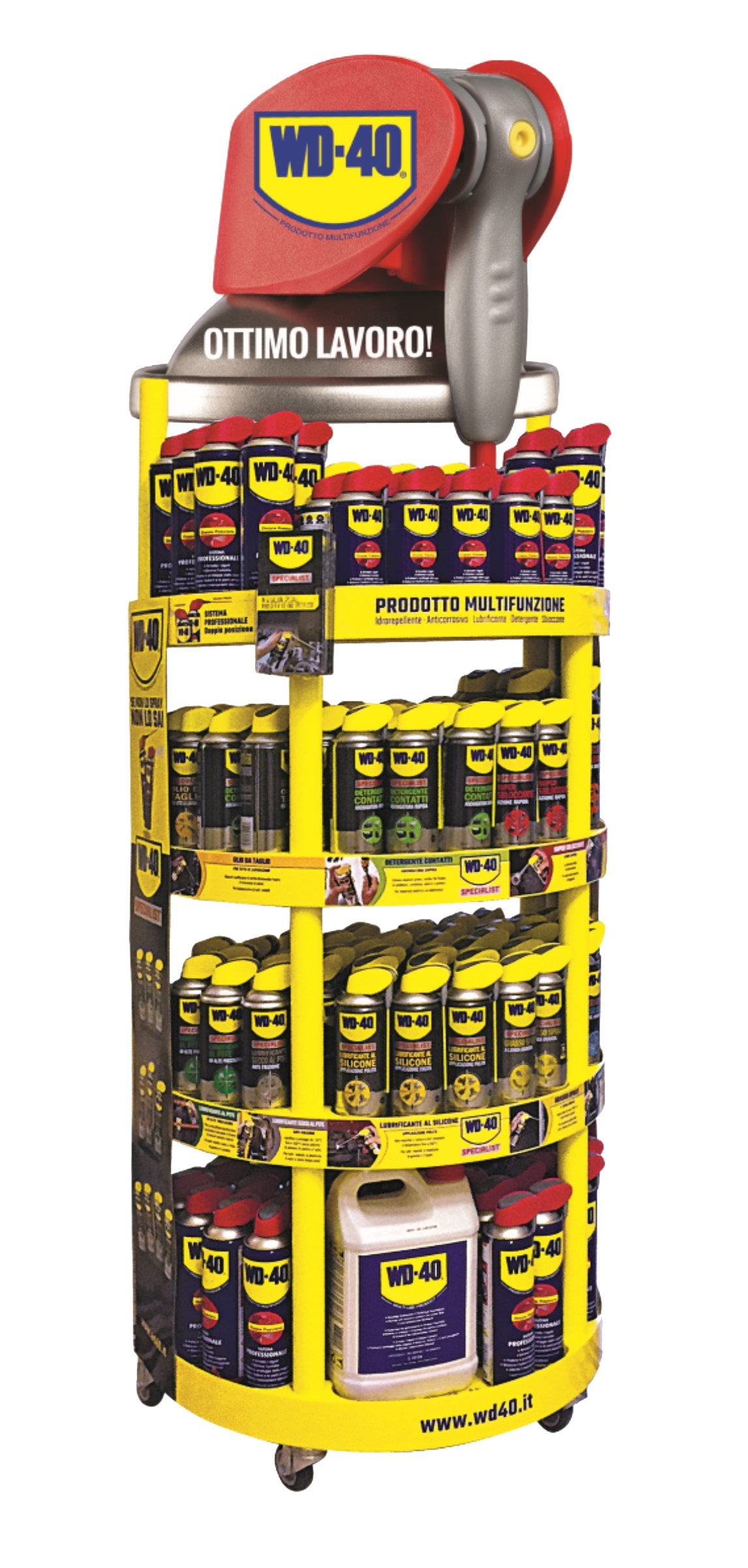 ESPOSITORE DA TERRA 'UNIVERSAL + SPECIALIST' WD-40 VUOTO 165 Posti