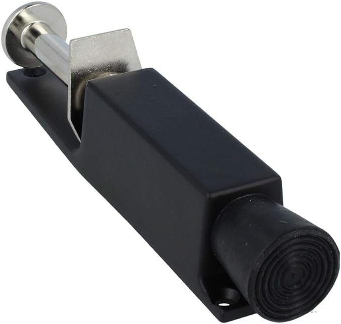 FERMAPORTE A PEDALE 12 cm - Nero