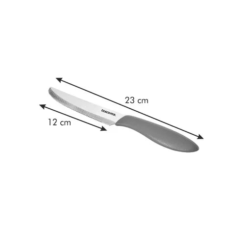 COLTELLO TAVOLA 'PRESTO' Lunghezza totale 23 cm -  Lama 12 cm - Bianco 6 pezzi