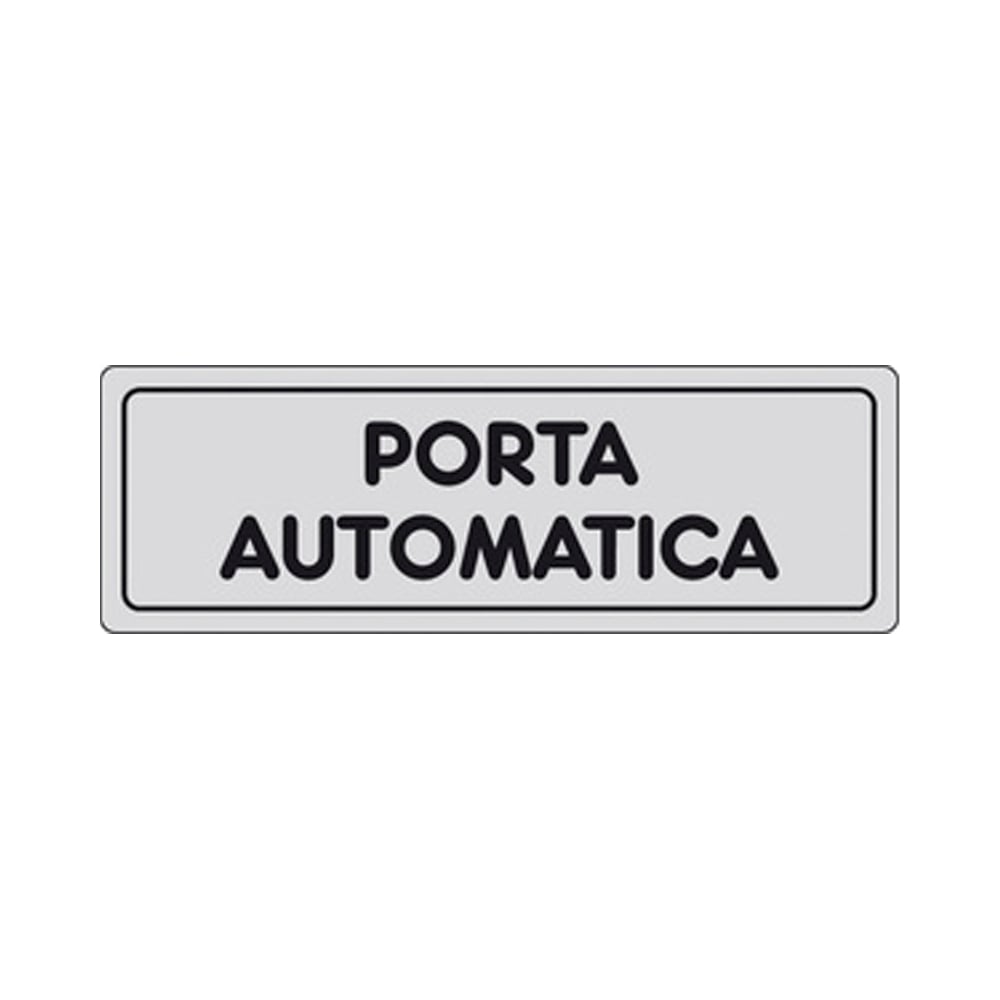 ETICHETTA 'PORTA AUTOMATICA' 15x5 cm