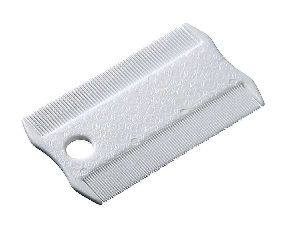 PETTINE ANTIPULCI DOPPIO PER CANI E GATTI cm 8,5x5,2x0,3h