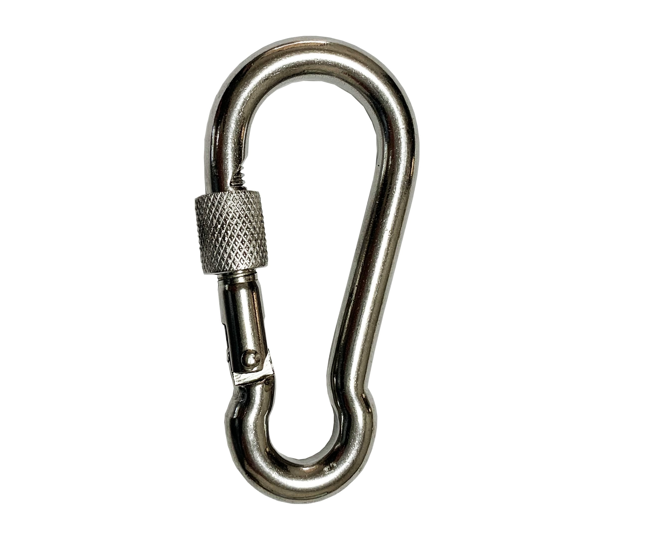 MOSCHETTONE CON GHIERA INOX 60 mm