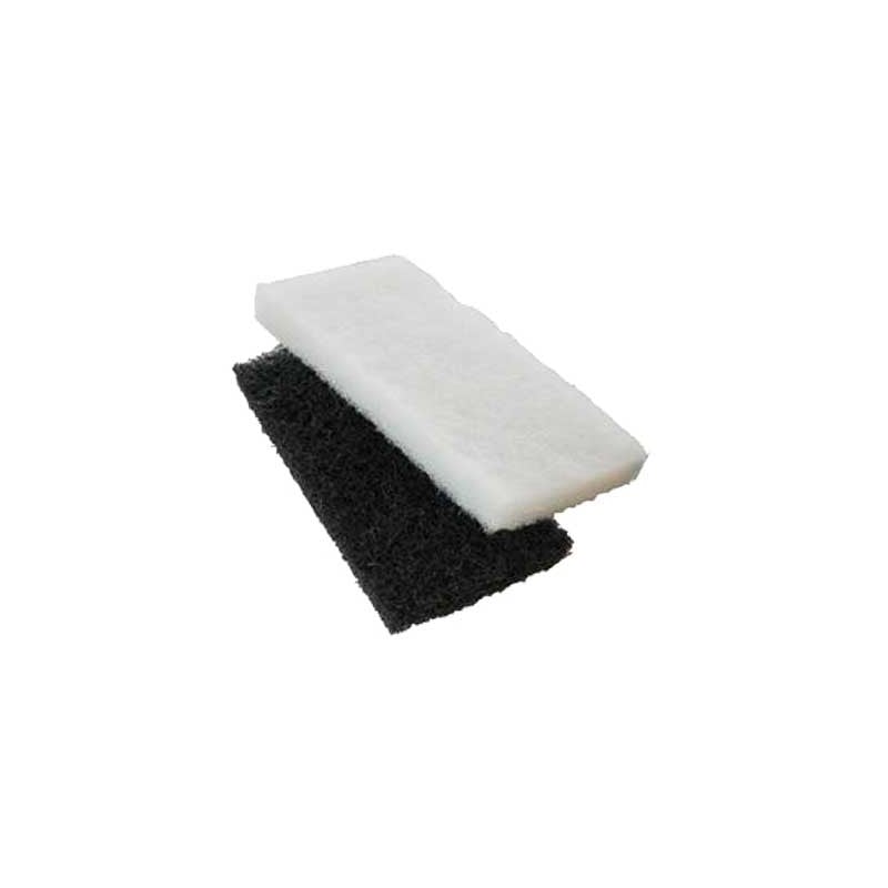 RICAMBIO TAMPONE IN FIBRA 25x12 cm - Bianco