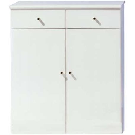 BASE DOUBLE AVEC TIROIR BLANCHE cm 68x36x80h