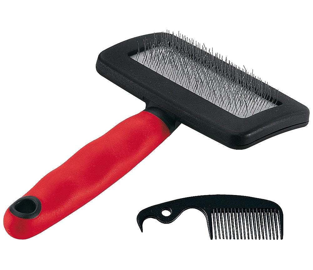 BROSSE CARDES POUR CHIENS ET CHATS Taille M - 16x9,8x3,3h cm