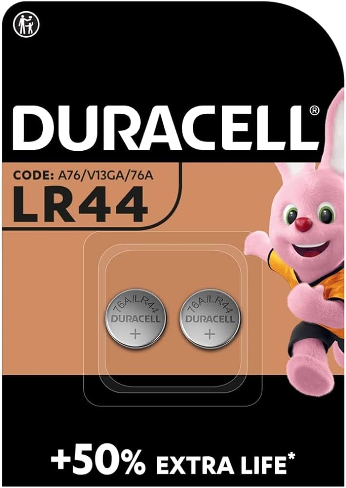 PILE PER L'ELETTRONICA 'LR44' Blister 2 Pezzi