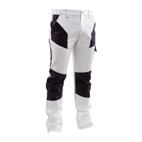 PANTALON DE TRAVAIL STRETCH BLANC/GRIS Taille L (52-54)