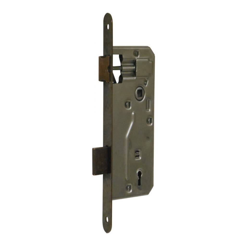 SERRURE POUR PORTES EN BOIS « PATENT GRANDE » FOUDROIR BORD CARRÉ BONAITI E45 - Bronze