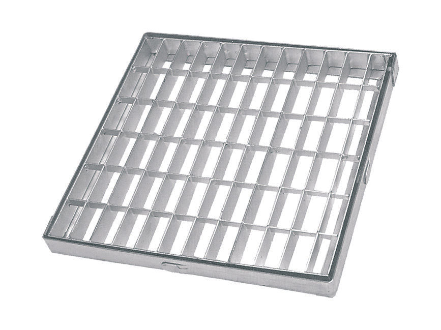 GRILLE AVEC CADRE CARRÉE 20x20 cm - Piétonne