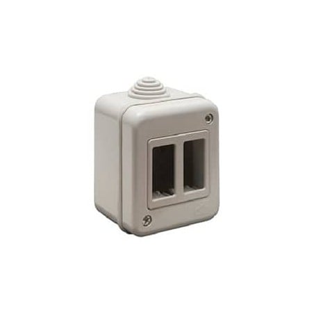 CONTENITORE DA PARETE PER APPARECCHI IP40 2 Posti