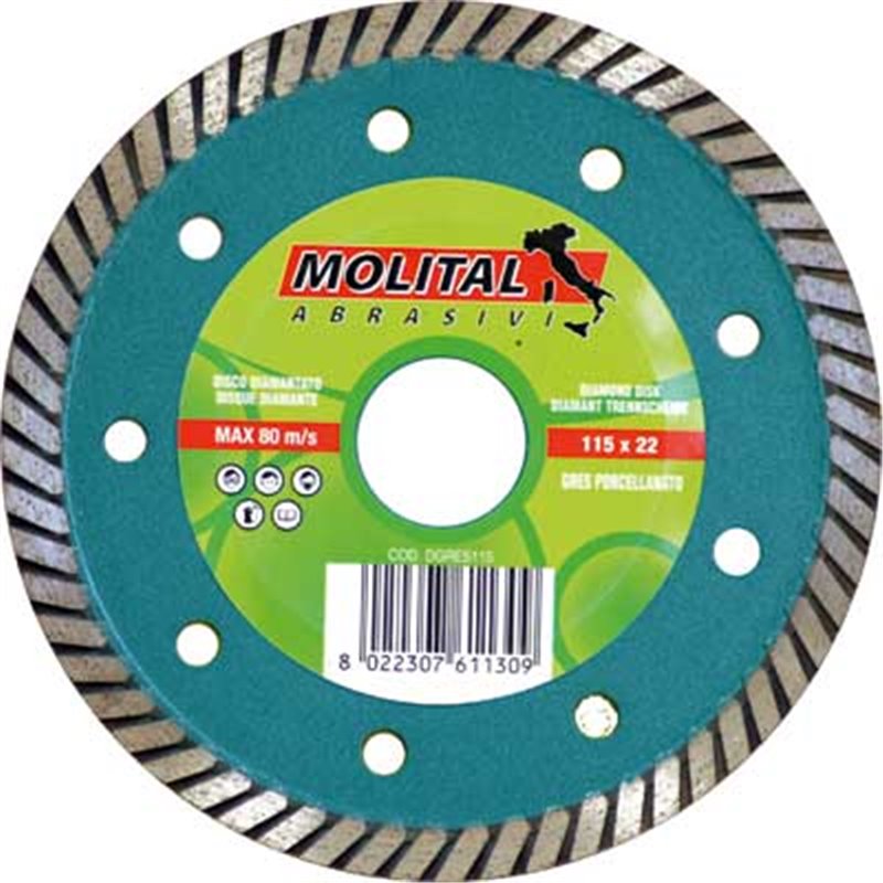 DISQUE DIAMANTÉ « GRÈS » MOLITAL Ø 230 mm