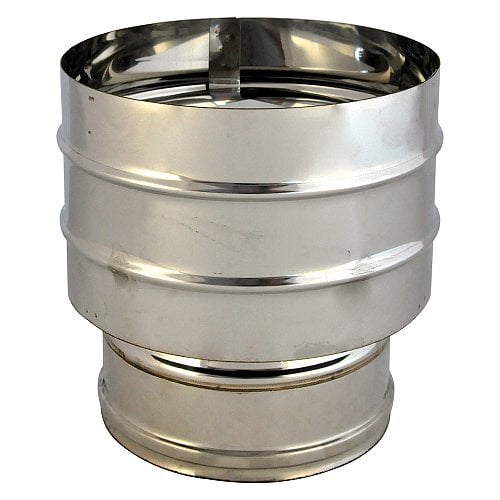 FUMAIOLO DOPPIA PARETE ANTIVENTO Ø 130/180 mm