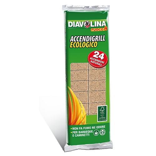 ACCENDIGRILL ECOLOGICO 'DIAVOLINA' 100 cubi