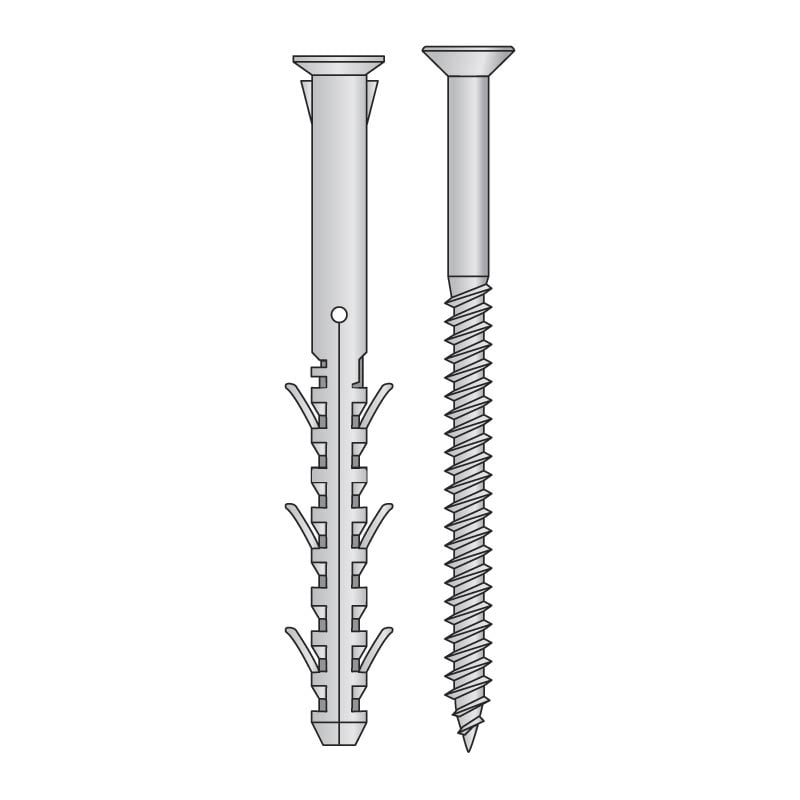 TASSELLO PROLUNGATO CON VITE TORX 'BE09' Ø 10x200 mm