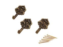 GANCIO PER QUADRI 'FIESOLE' 35 mm - Bronzo - Blister 3 pezzi