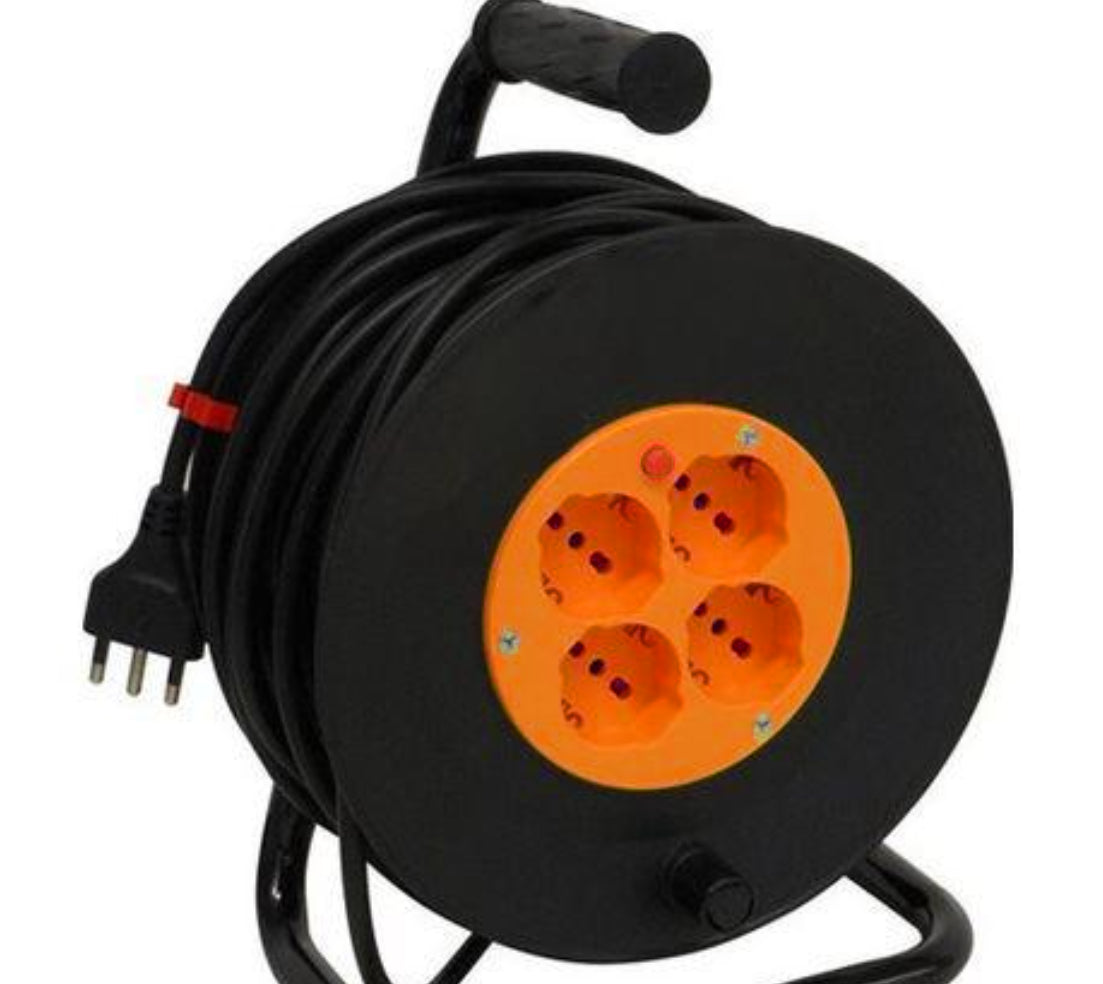 AVVOLGICAVO ELETTRICO CARDINALE CON CAVALETTO 15 mt
