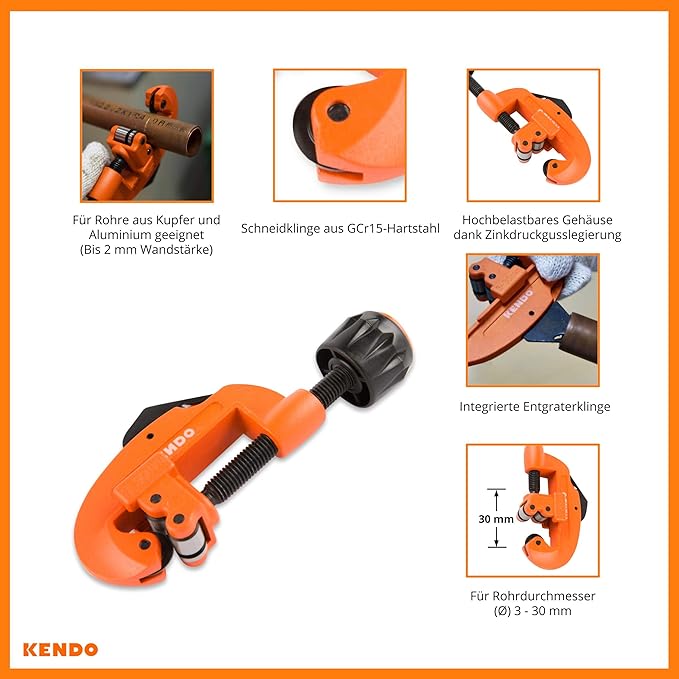 TAGLIATUBI KENDO Ø 3-30 mm