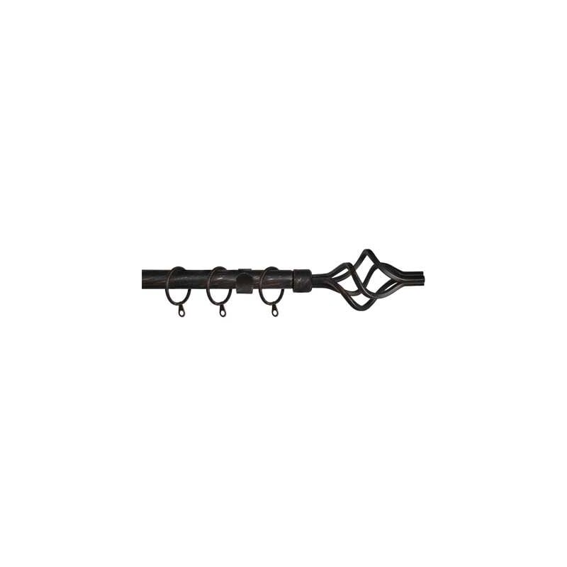 SCORRITENDA A STRAPPO 'TWIST' 120/210 cm - Nero/Argento