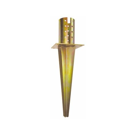 SUPPORTO PER PALI CON ANCORAGGIO AL TERRENO mm 120x40h