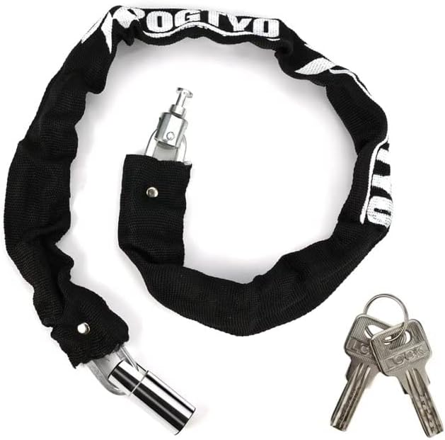 ANTIVOL À CHAÎNE 6 mm x 90 cm POUR VÉLO ET MOTO