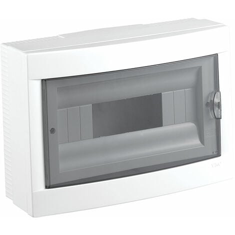 Wandverteiler mit Tür IP40 12 Module - 310x175x105 mm - Weiß