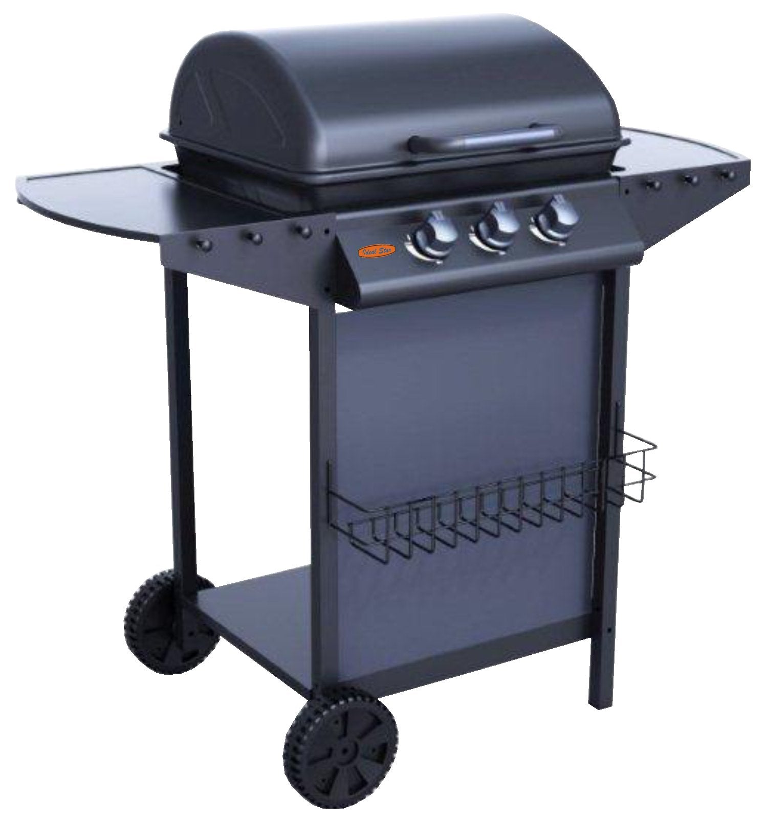 BARBECUE A GAS TRE FUOCHI CARDINALE 104x55,4x97,7h cm