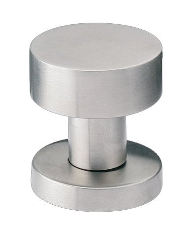 POMOLO FISSO INOX 'PIANO' Ø 52 mm - Colore Inox satinato