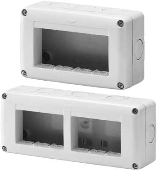 CONTENITORE DA PARETE PER APPARECCHI IP40 'SYSTEM' 4 Posti