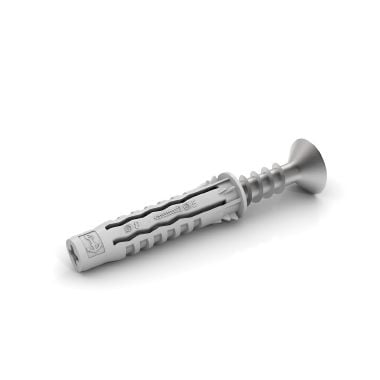 DÜBEL MIT SCHRAUBE IM BEUTEL 'RX03' Ø 8x42 mm - Schraube 5,0x45 mm - Packung 10 Stück