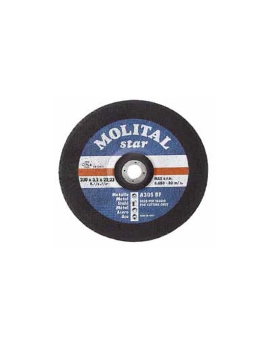 DISCO DA TAGLIO PER FERRO MOLITAL Ø 115x3,2 mm