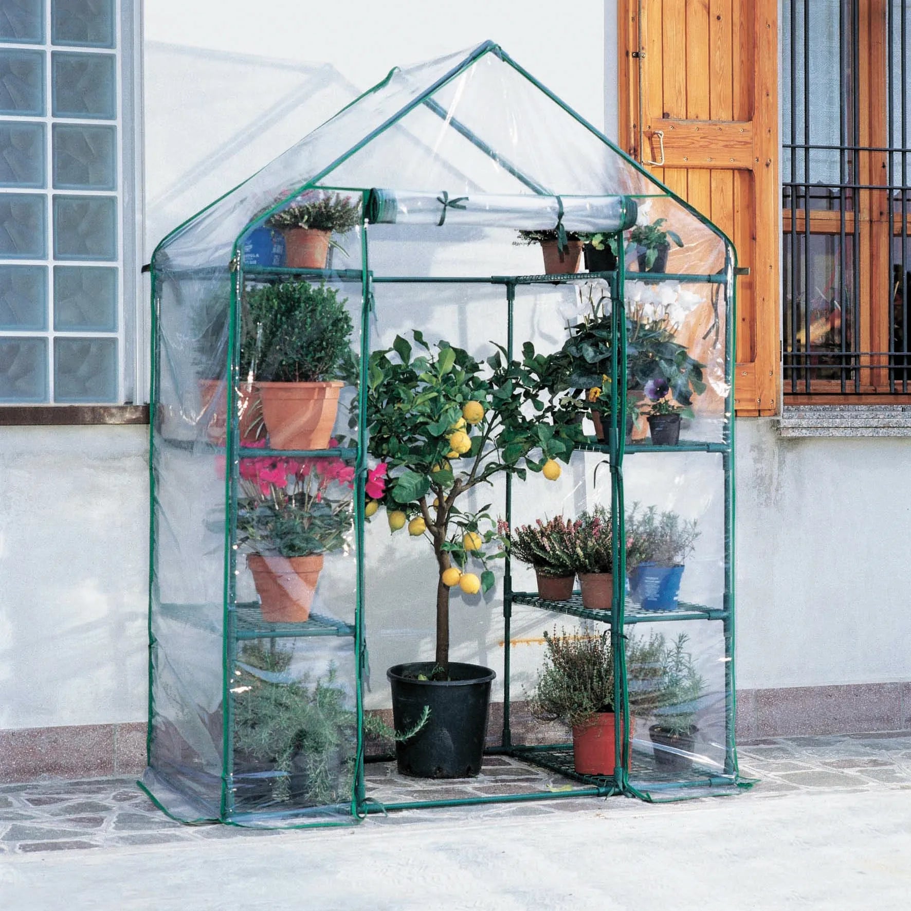 SERRA DA TERRAZZO/GIARDINO 8 RIPIANI cm 140x70x195h