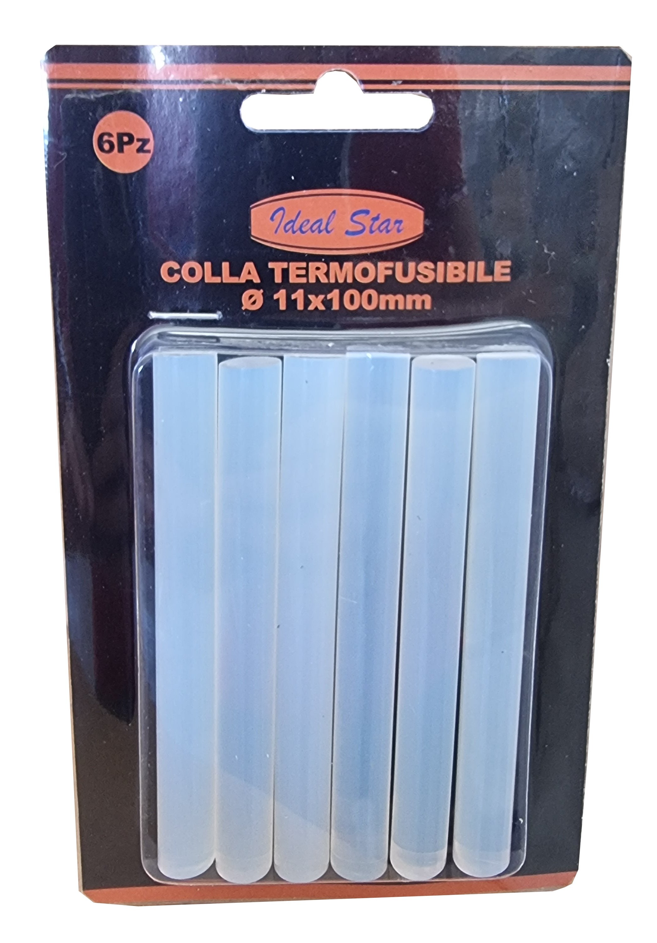 COLLA TERMOFUSIBILE CARDINALE Ø 7 x 100 mm - Blister 6 pezzi