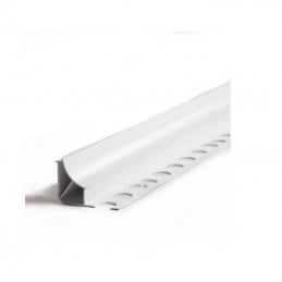 PROFIL D'HYGIÈNE « GORGE » H. 8 mm - blanc - barre de 2,60 m