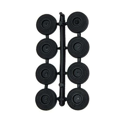 SOTTOSEDIA Ø 25 mm - Nero - blister 8 pezzi