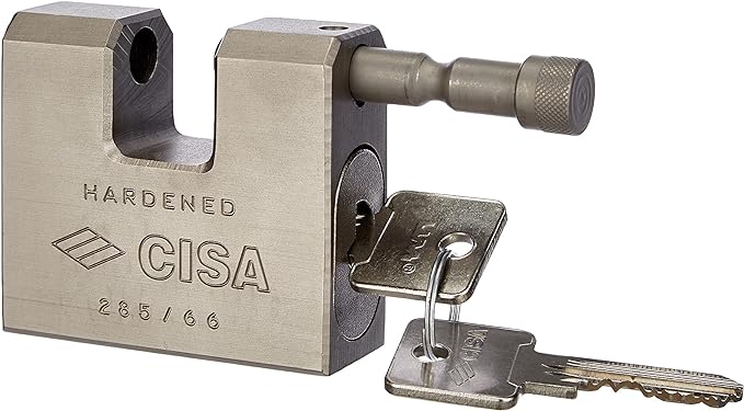 CADENAS RECTANGULAIRE EN ACIER À CLÉ LIM CISA 66 mm