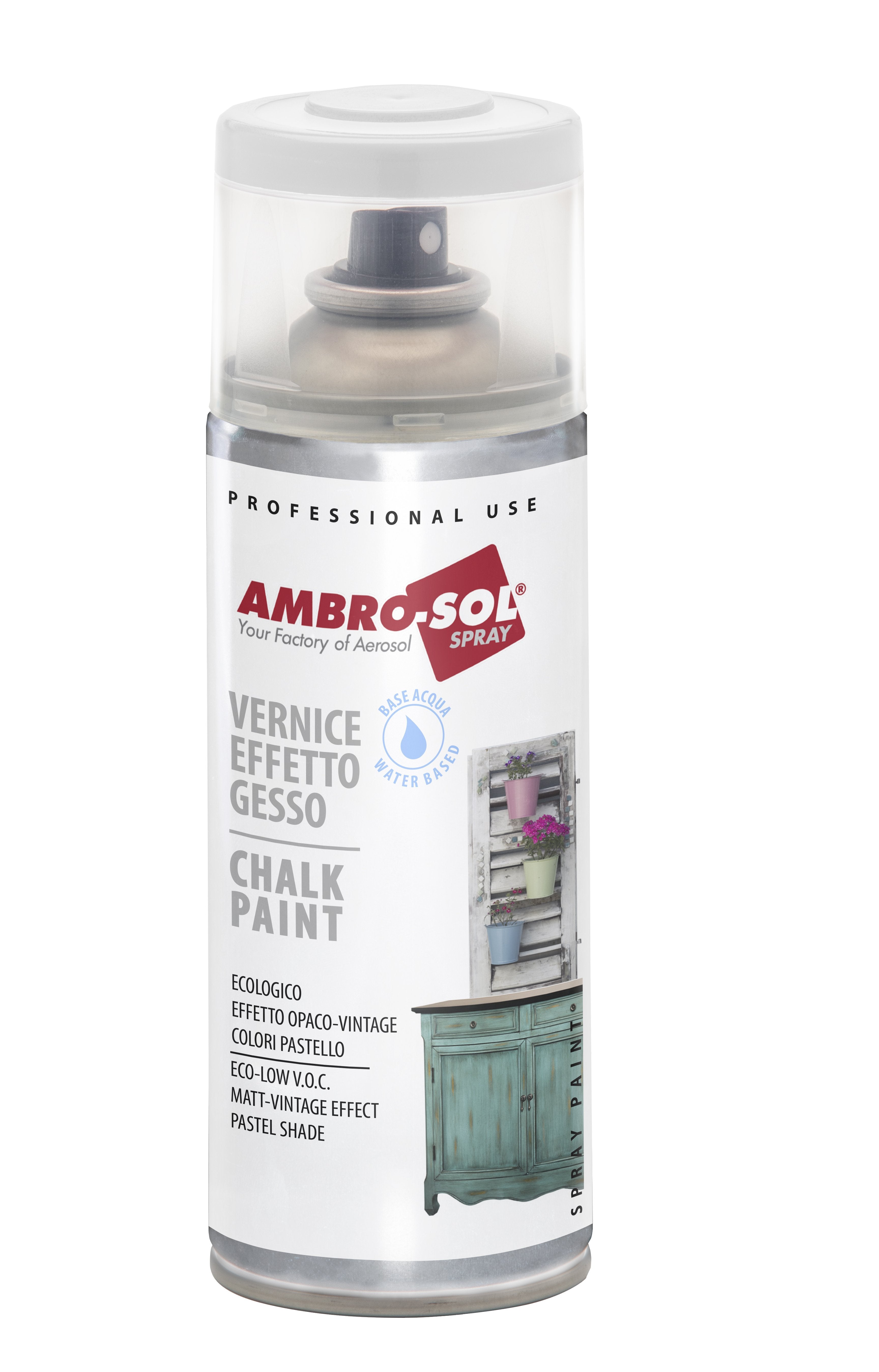 BOMBOLETTA SPRAY EFFETTO GESSO AMBROSOL 400 ml Verde salvia