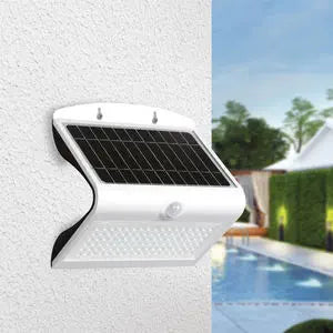 APPLIQUE A LED CON PANNELLO SOLARE E SENSORE 'ARCADIA' 3W - 200Lm - 6000K - Colore Bianco