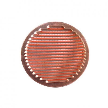 LÜFTUNGSGITTER KUPFER/KUNSTSTOFF Ø 80 mm