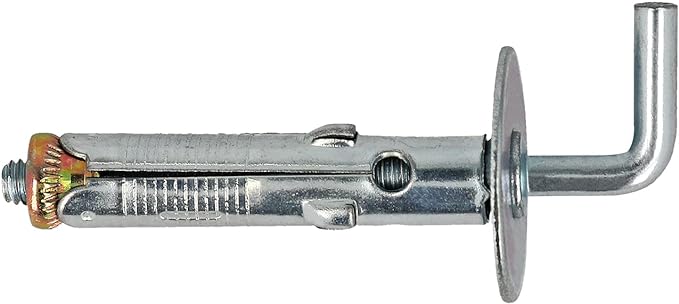 CHEVILE À CROCHET MOYENNE EN ACIER SBS 9/2 - Ø 9x45 mm