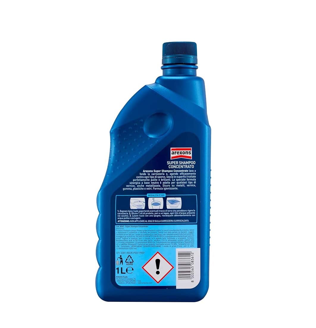 SHAMPOO AUTO CONCENTRÉ AREXONS 1 L
