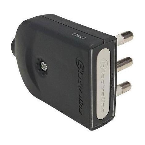 ABWINKELBARER MOBILSTECKER 10A 2P+T - Grau