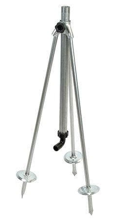 TREPPIEDE PER IRRIGATORE C/TUBO CENTRALE GRANDE PORTATA 1"1/4 M