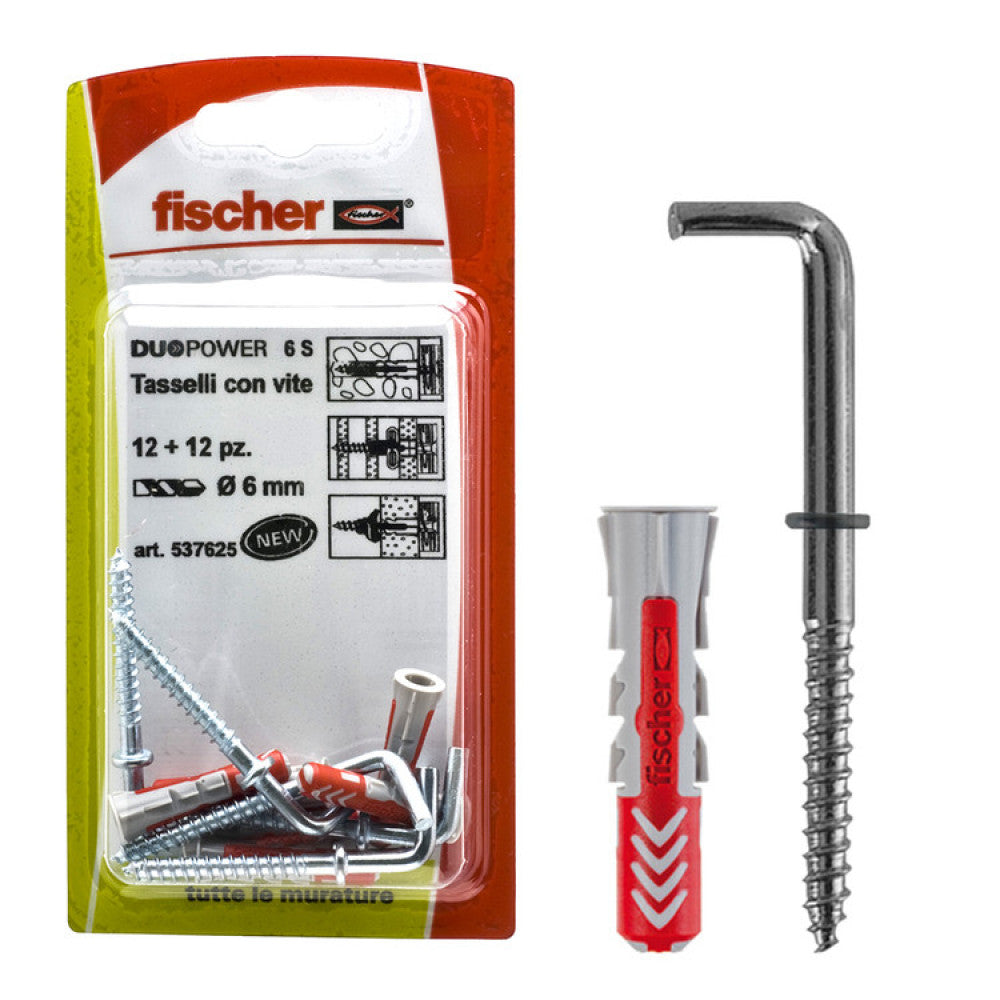 TASSELLO 'DUOPOWER' CON GANCIO CORTO 6/8 - Ø 6x30 mm