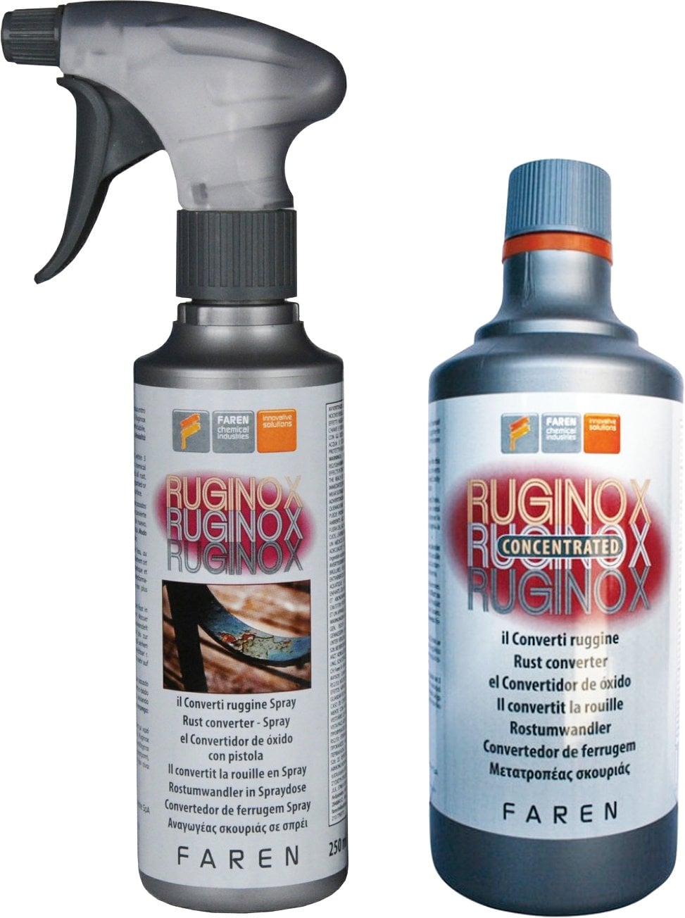 CONVERTITORE DI RUGGINE 'RUGGINOX' 250 ml - spray
