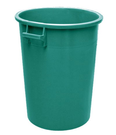 BIDONE PER RIFIUTI VERDE 75 lt - Ø 43x56h
